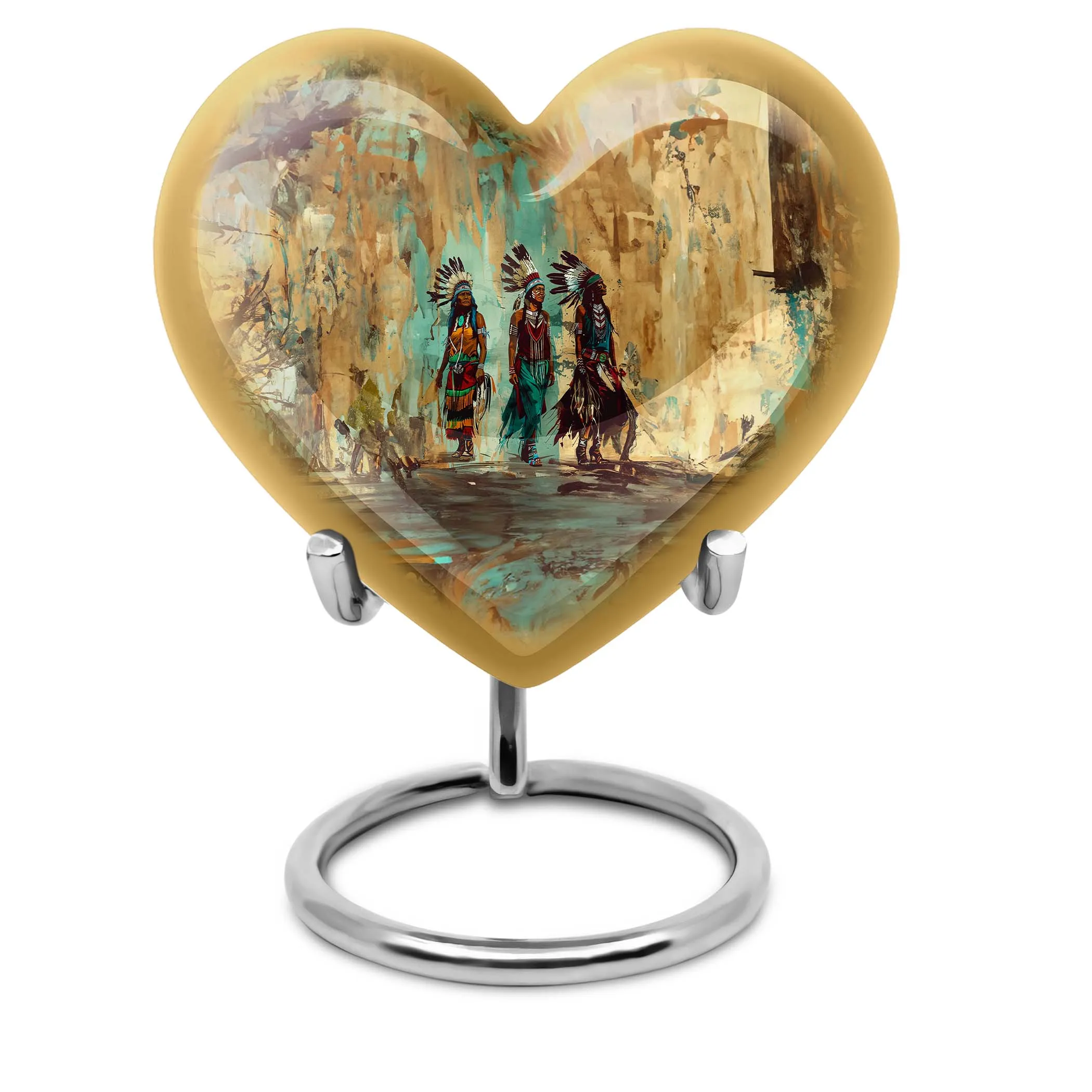 Native American Inspirations - The Abstract Heart Urn