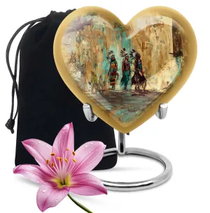 Native American Inspirations - The Abstract Heart Urn