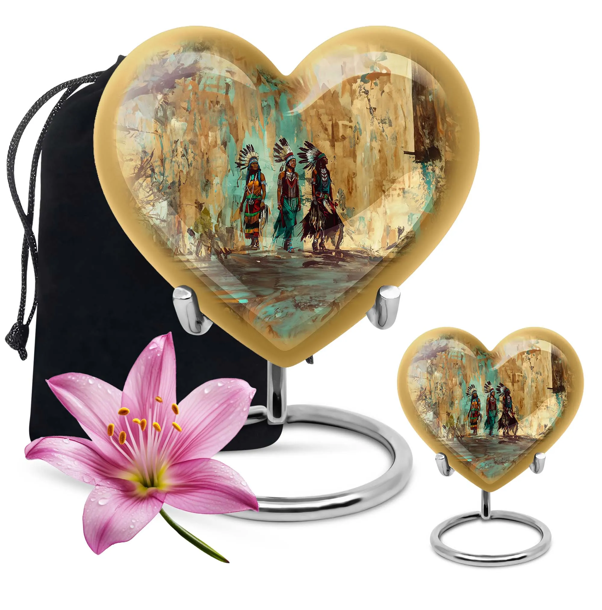 Native American Inspirations - The Abstract Heart Urn