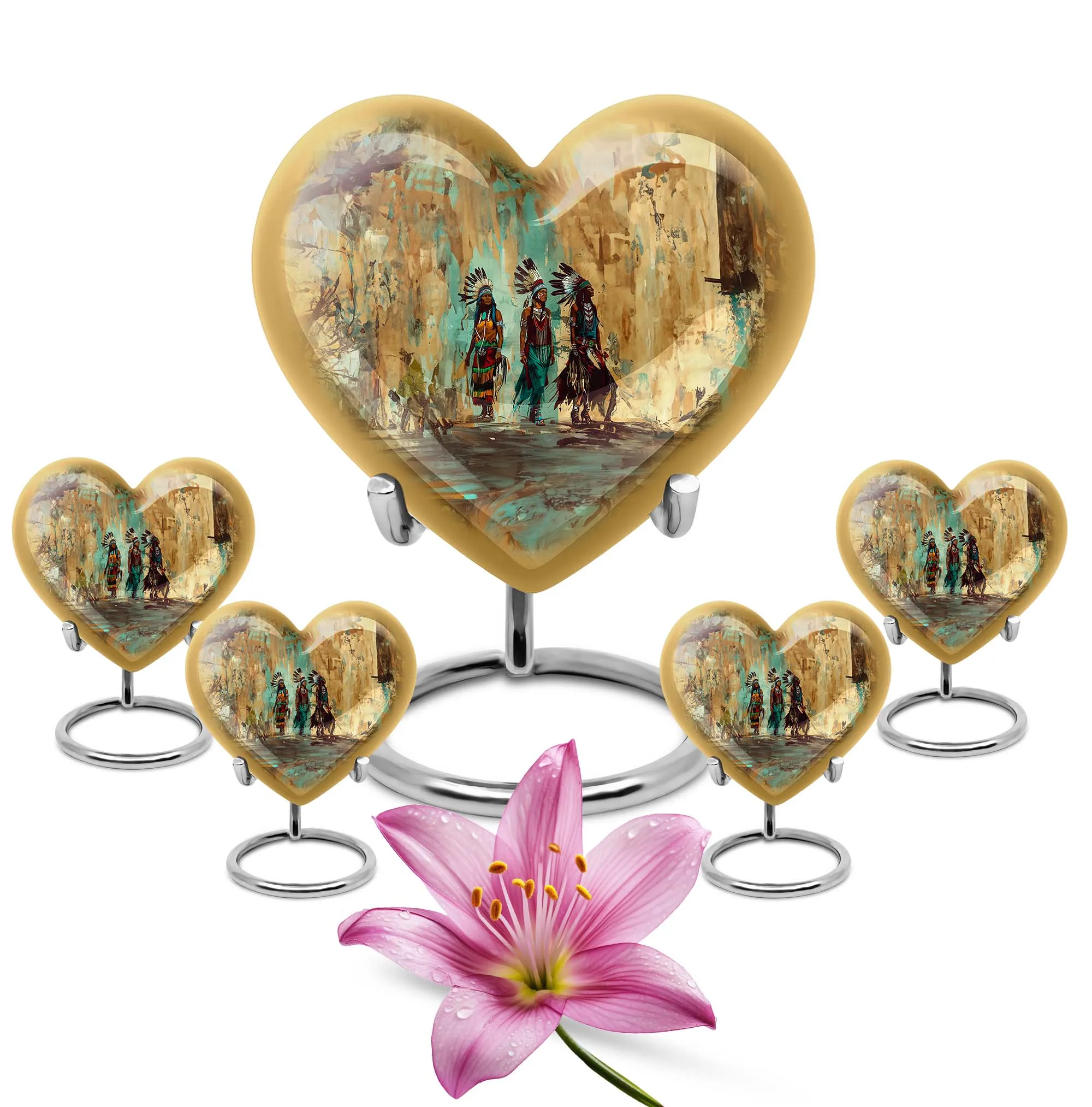Native American Inspirations - The Abstract Heart Urn