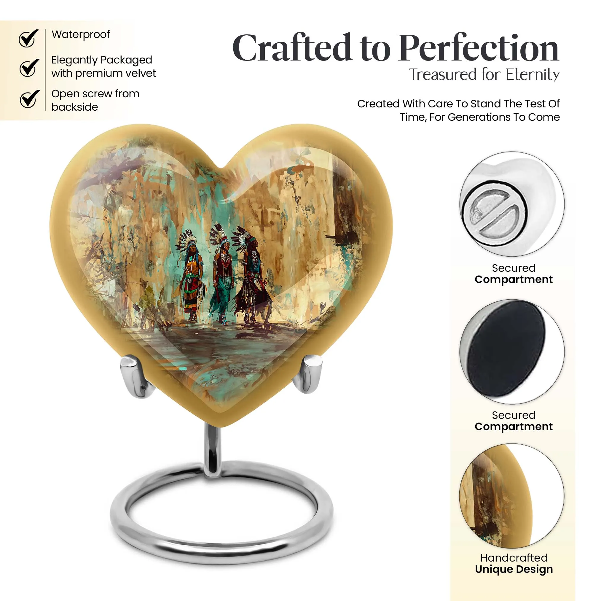 Native American Inspirations - The Abstract Heart Urn