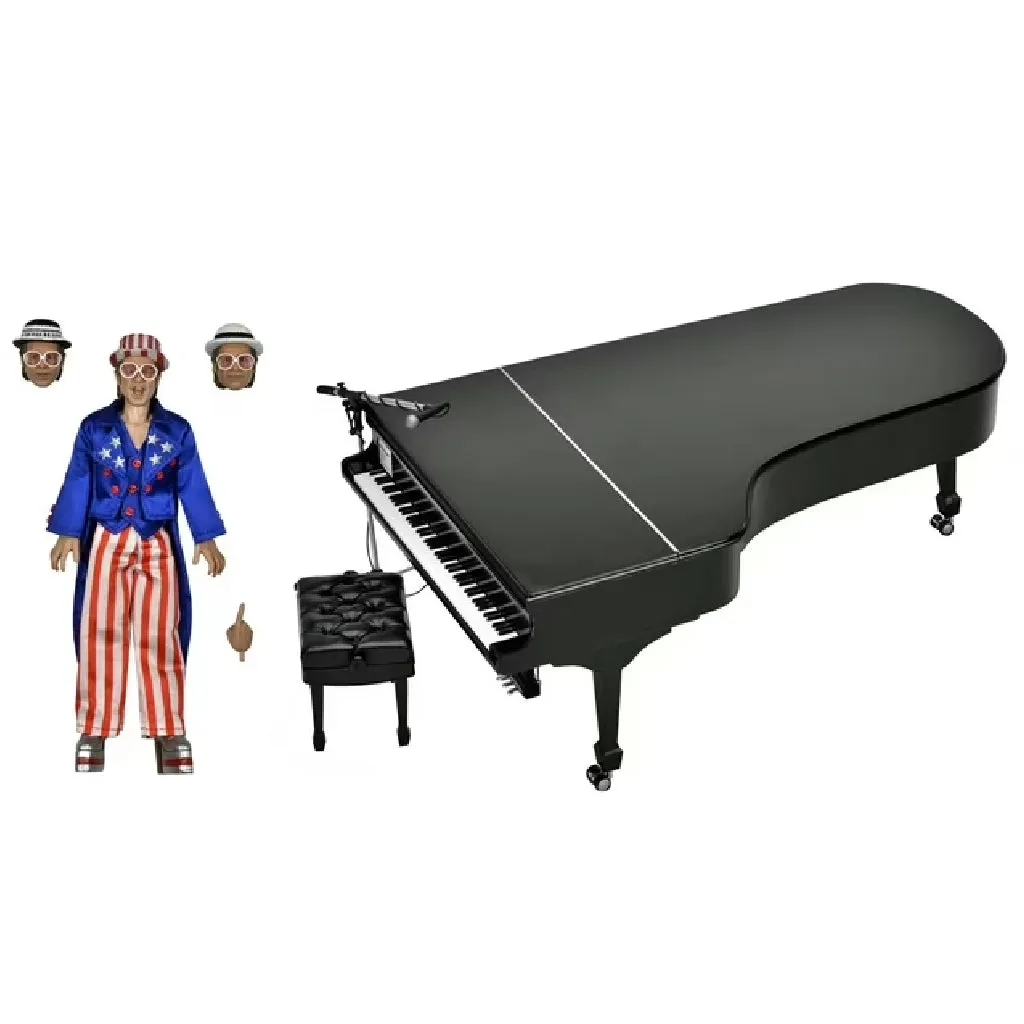 Neca Elton John 8" Clothed Action Figure with Piano