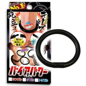 NPG - Via Power Single Cock Ring (Black)