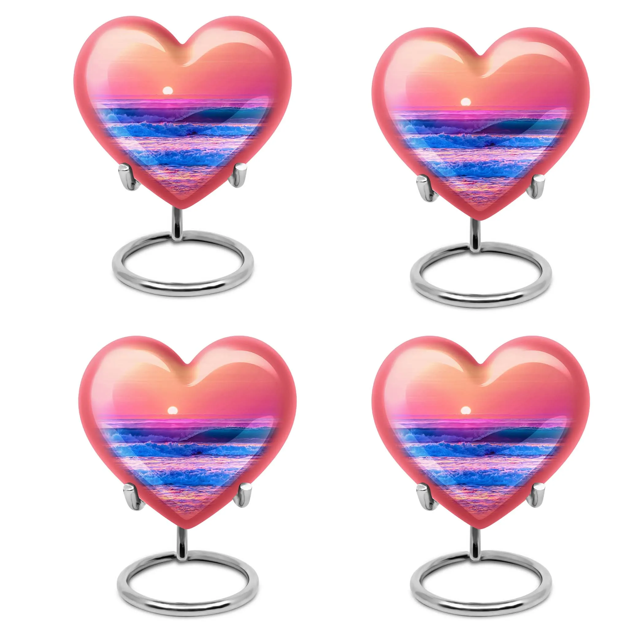 Ocean Waves Companion: Butterfly Desire Heart Urn for Loved Ones
