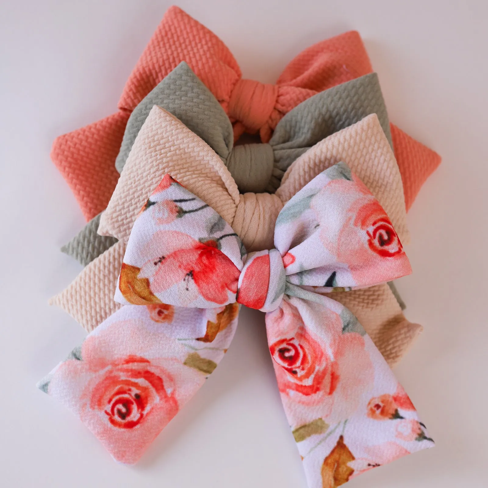 Peachy Floral  Bundle Party Bow Bundle