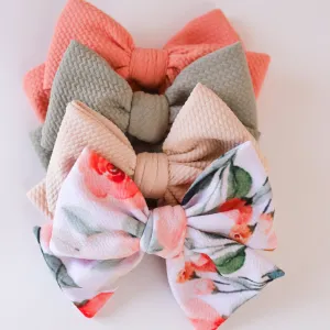 Peachy Floral  Bundle Party Bow Bundle