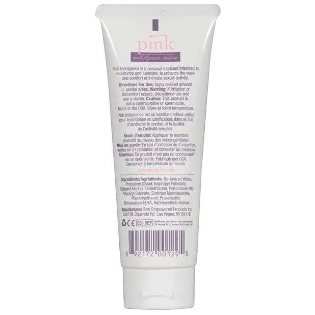 Pink - Indulgence Creme Hybrid Crème Lubricant for Woman