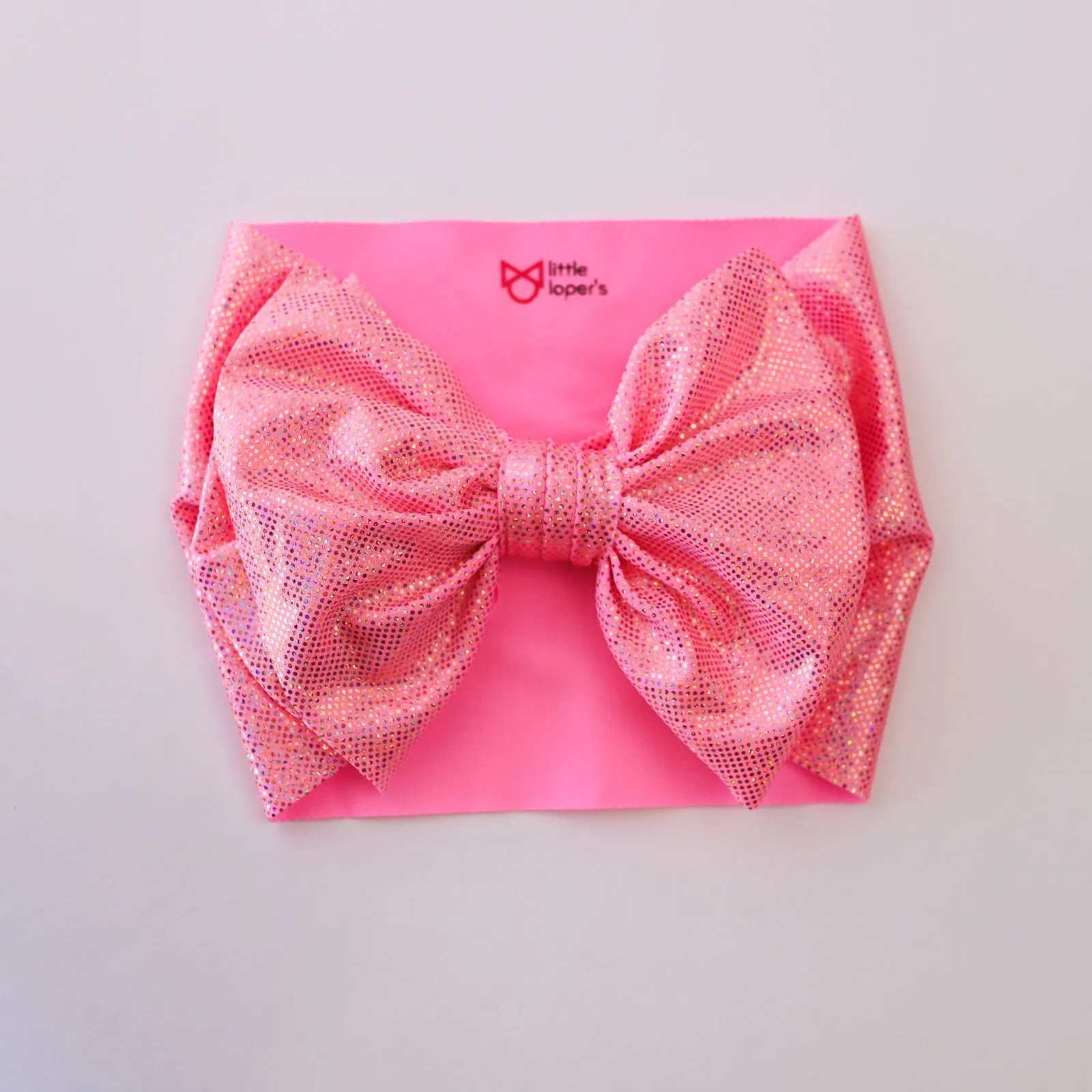 Pink Spring Shimmer Headwrap