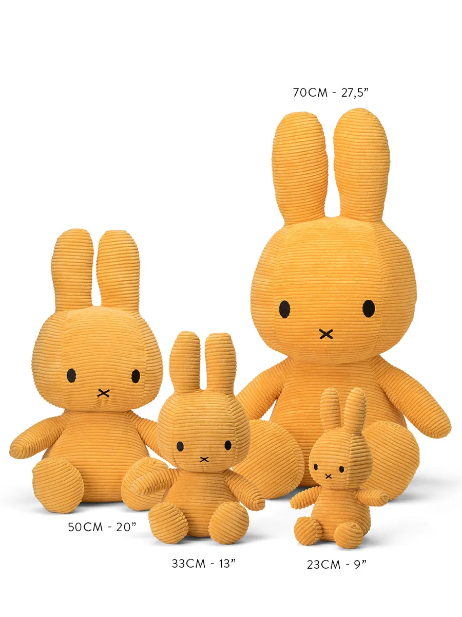 Plush MIFFY Sitting Corduroy 9" Yellow