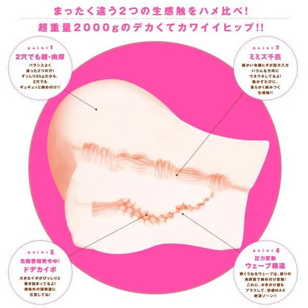 PPP - Punifuwachi 2000 Masturbator Onahole 2KG (Beige)