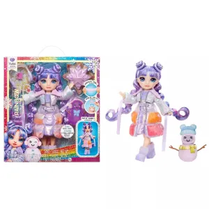 Rainbow High Winter Wonderland Violet Purple 11" Fashion Doll w/ Magic Snow and Snowman Kit