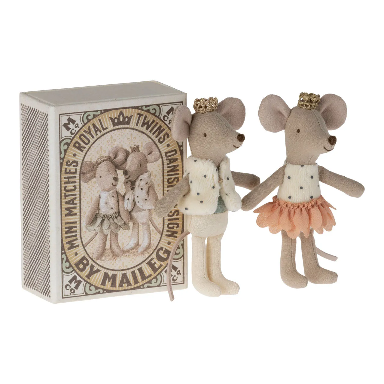 Royal Twins Mice - Little Sister and Brother in Box