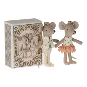 Royal Twins Mice - Little Sister and Brother in Box