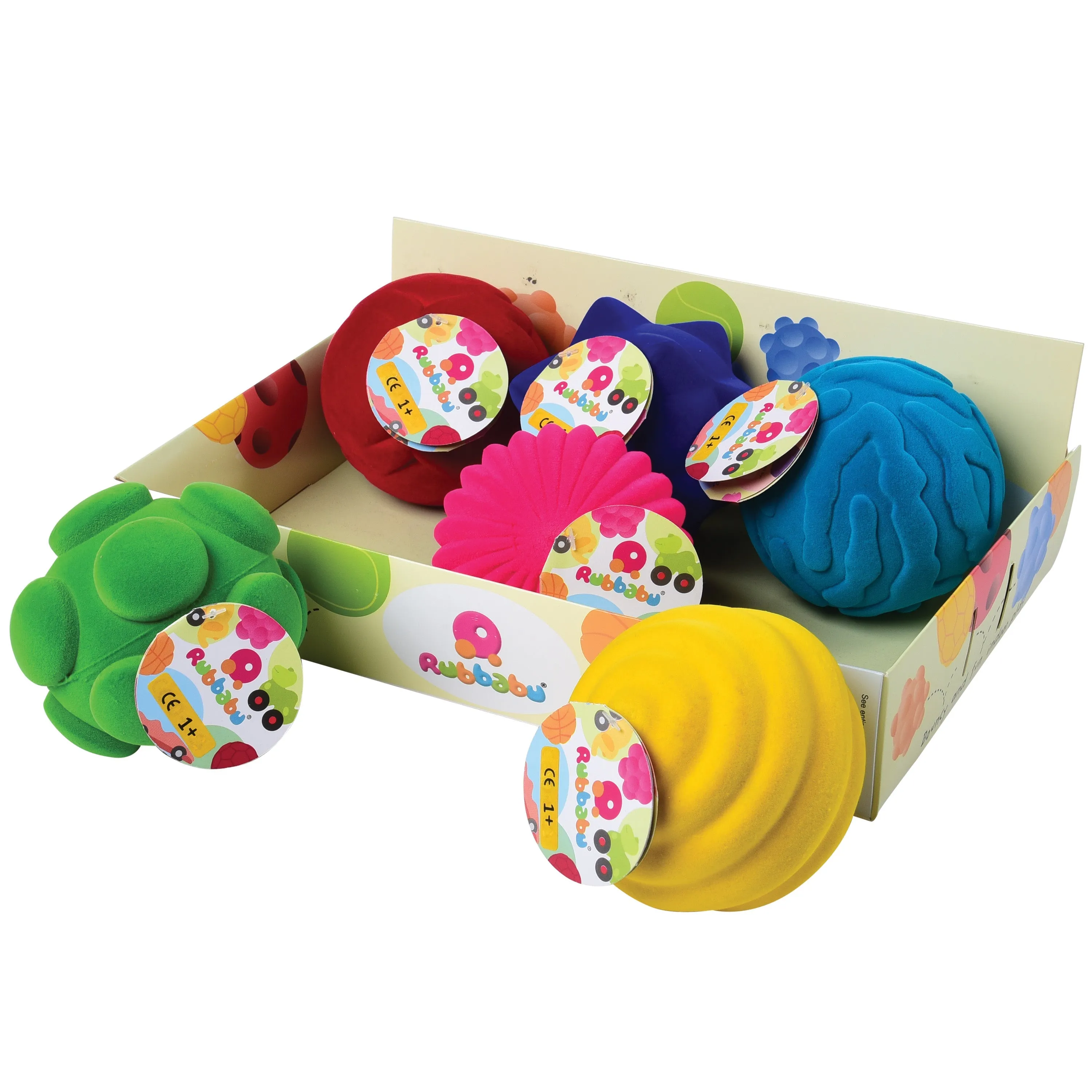 Rubbabu&reg; Whacky Ball Assortment, Tray - 6 PC