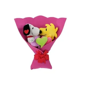 Ruz ruzbouquet Valentine's Day Plush Bouquet with Snoopy and Woodstock Characters