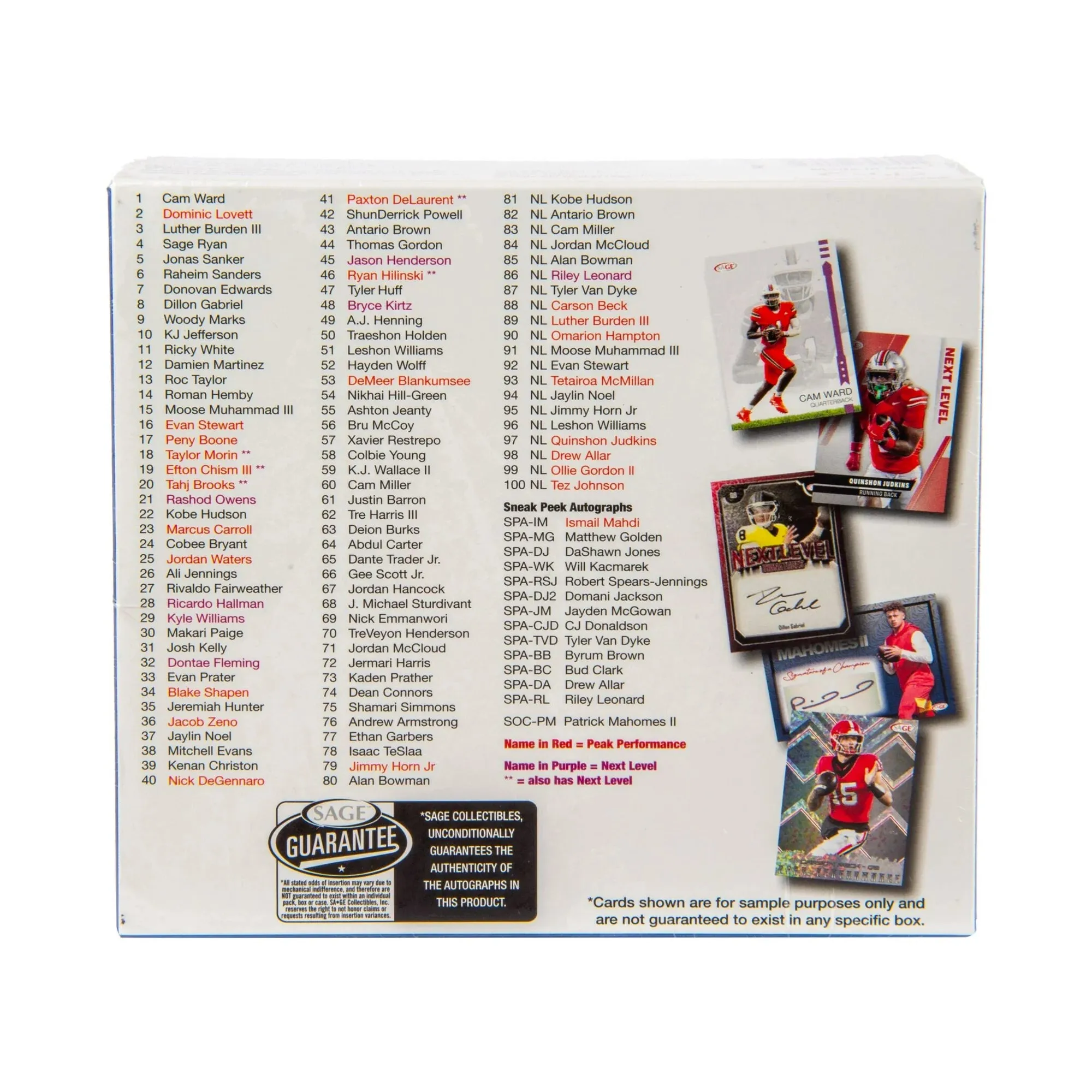Sage 2025 Sage Low Series Football Mega Box