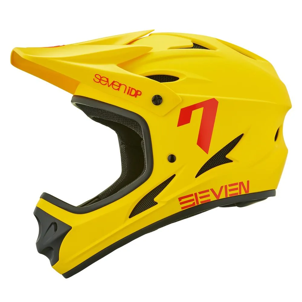 Seven iDP M1 2025 Youth Race Helmet - Matt Yellow