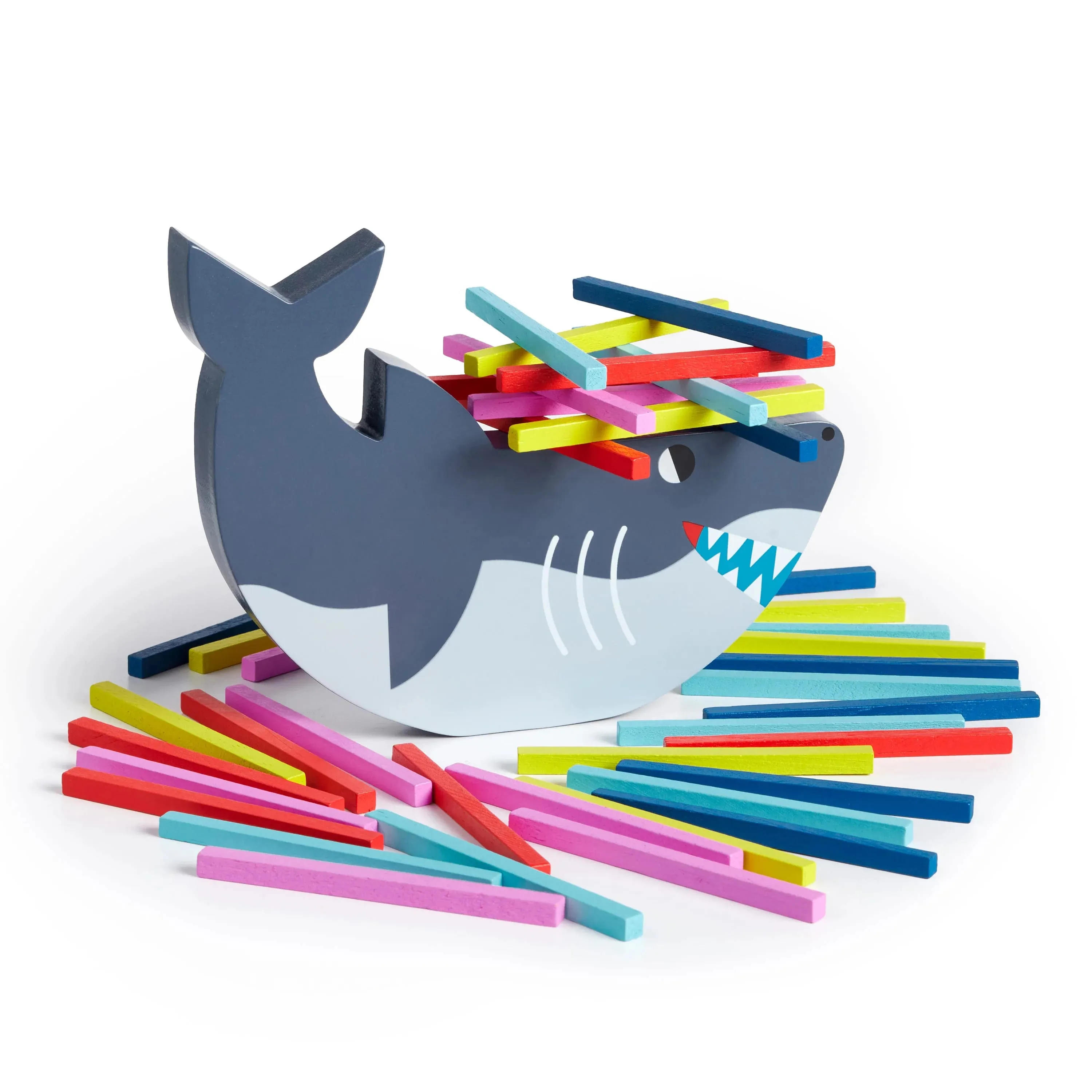 Shark Stack-up! A Wooden Balancing Game