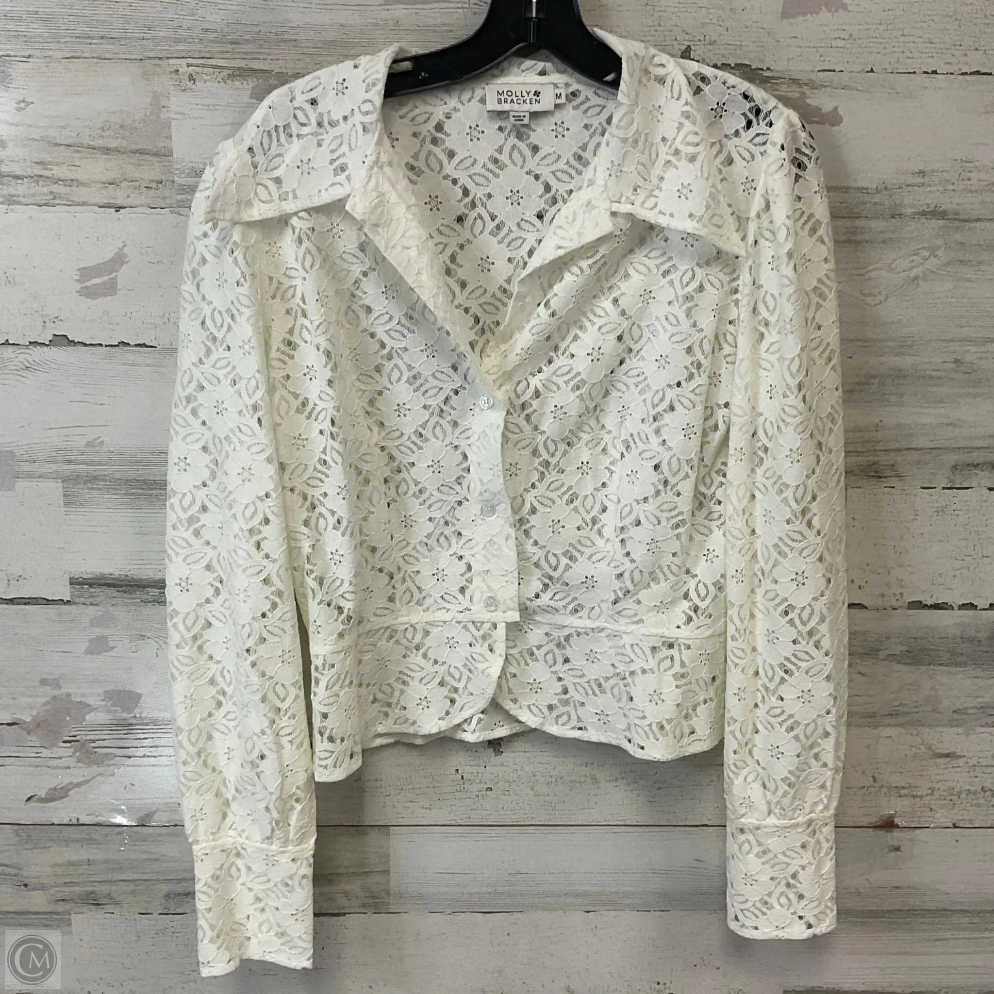 Shorts Set By Molly Bracken In Cream, Size: S & M