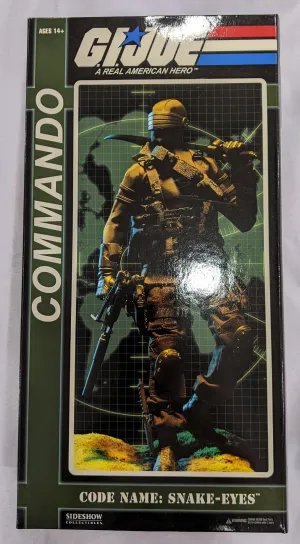 Sideshow Collectible 1/6 G.I. Joe Commando Snake Eyes Sixth Scale Figure - A *Open Box*