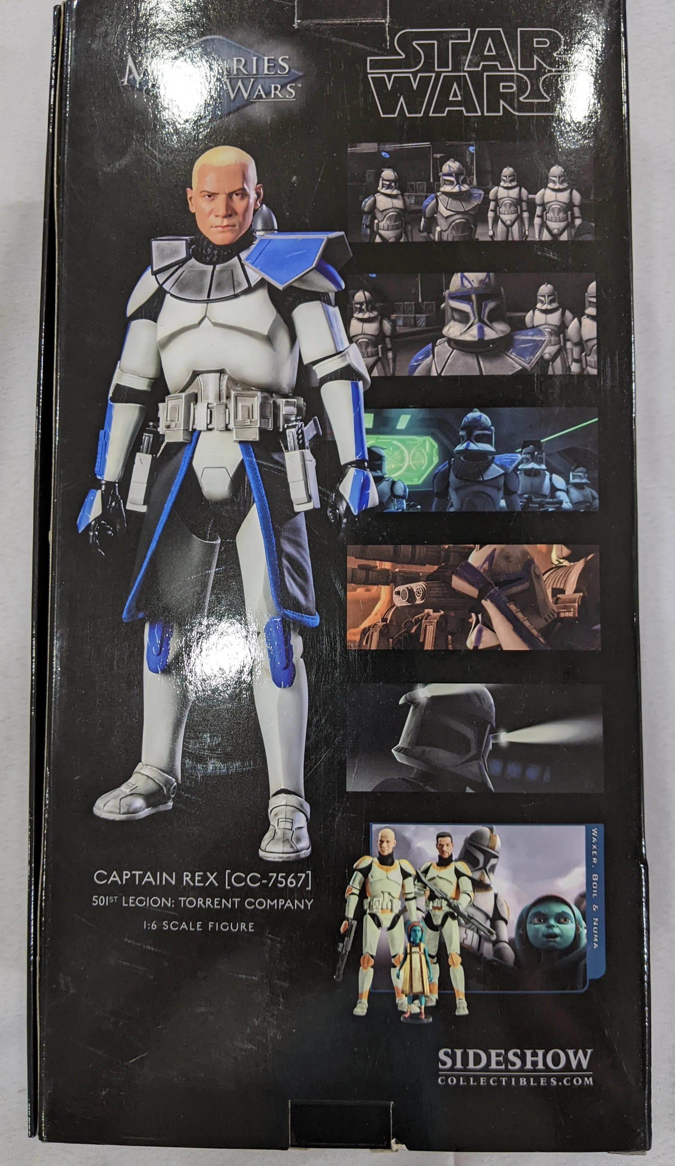 Sideshow Collectible 1/6 Star Wars Militaries of Star Wars 501st Legion Torrent Company Captain Rex [CC-7567] Sixth Scale Figure *Open Box*