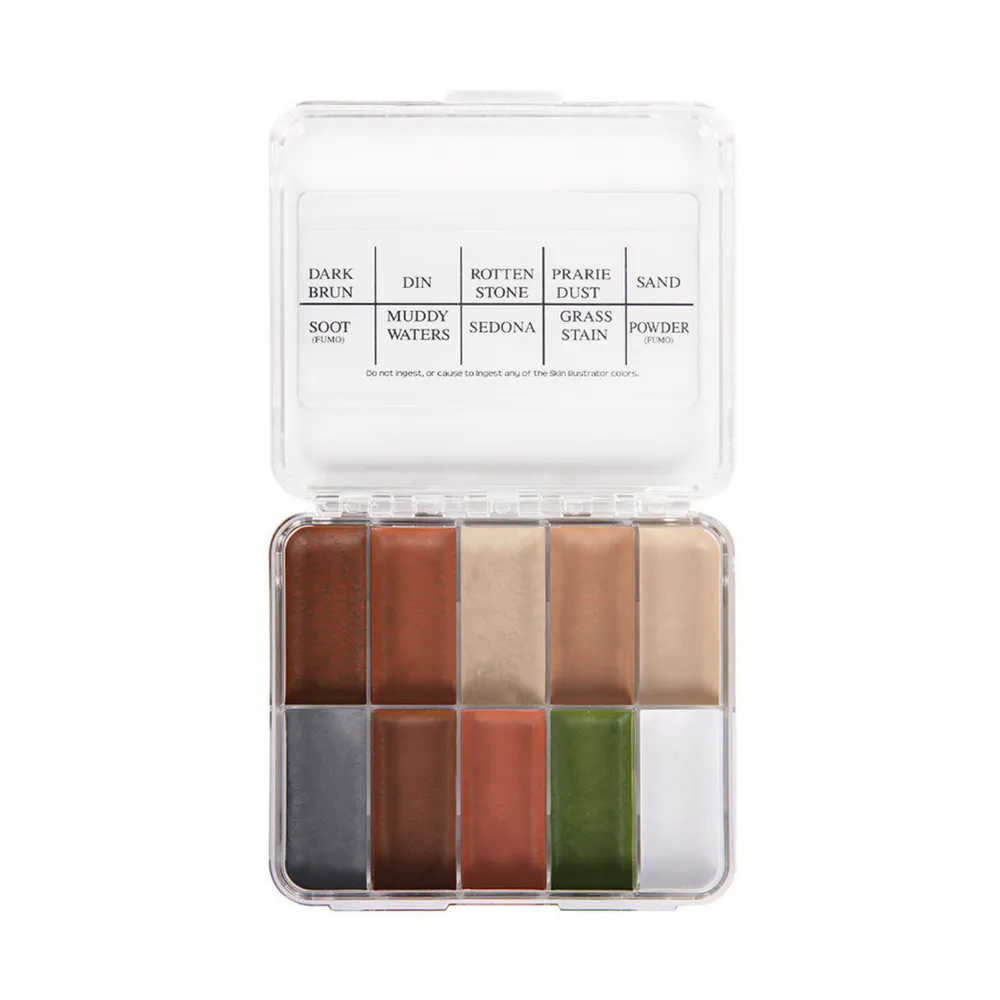 Skin Illustrator On Set Palette Grunge