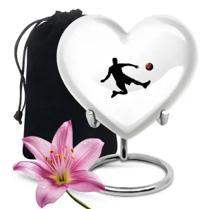 Soccer Tribute Keepsake Feminity Preserved Memorial Urn