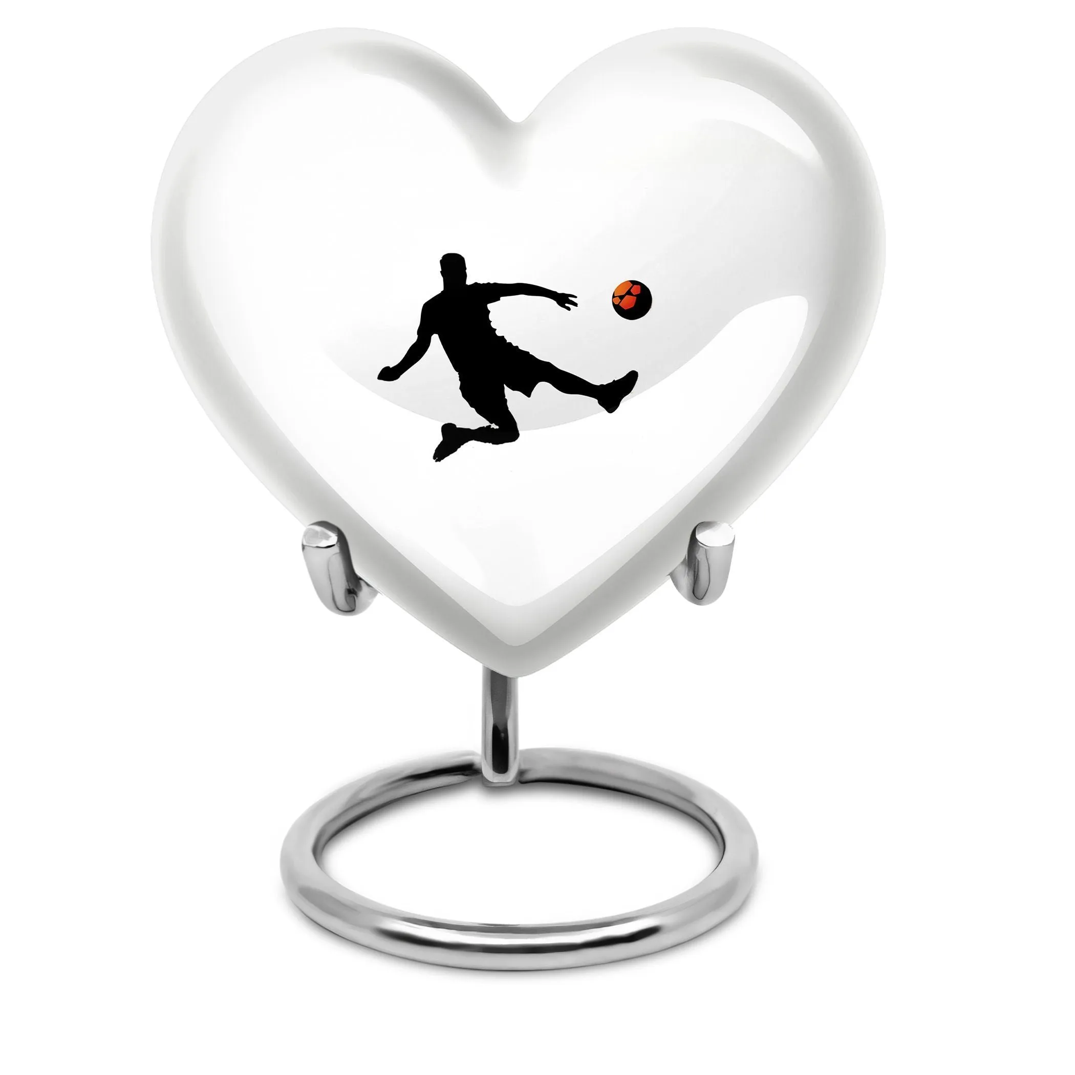 Soccer Tribute Keepsake Feminity Preserved Memorial Urn