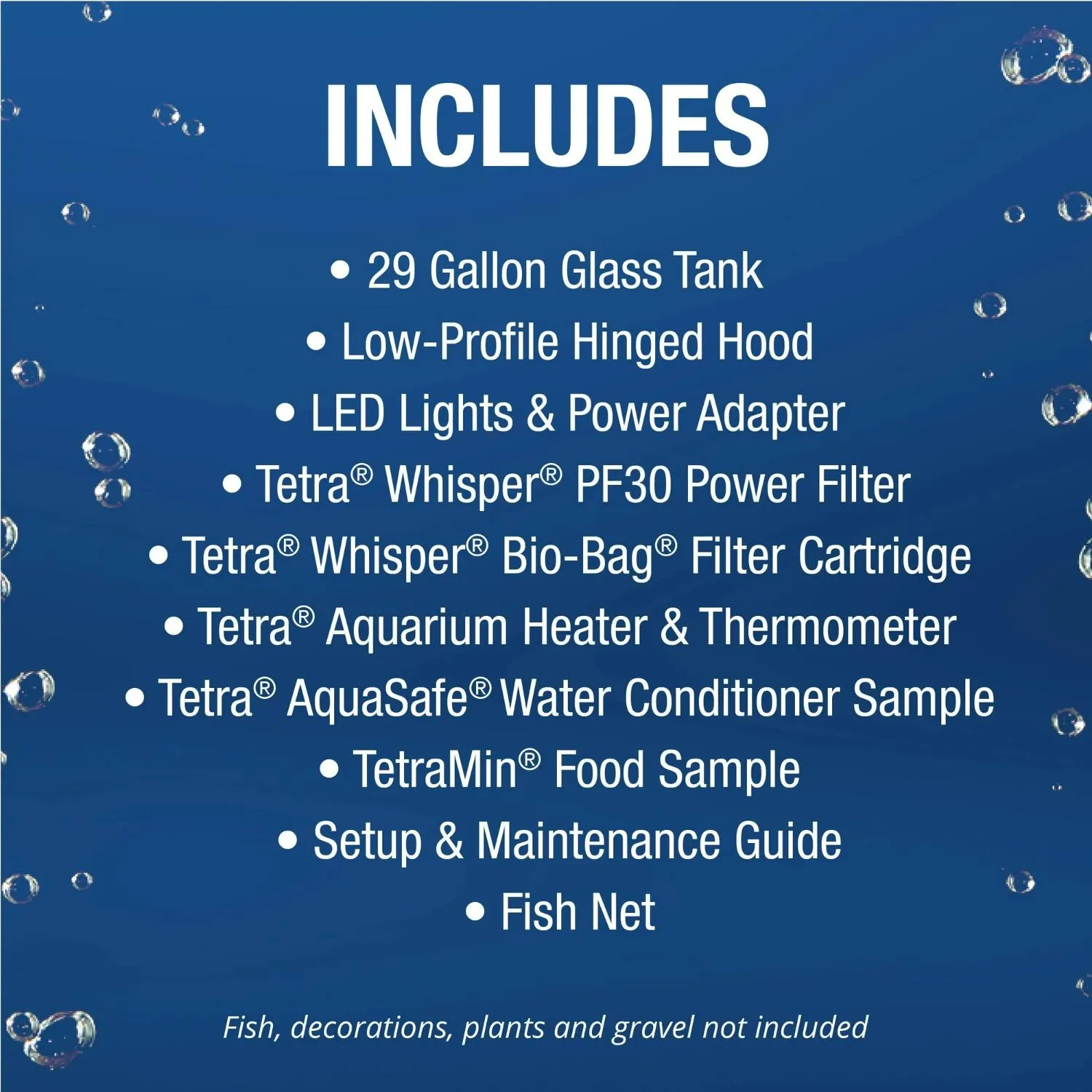Spectrum Brands NV33834 Tetra 29 Gallon Glass LED Aquarium Kit