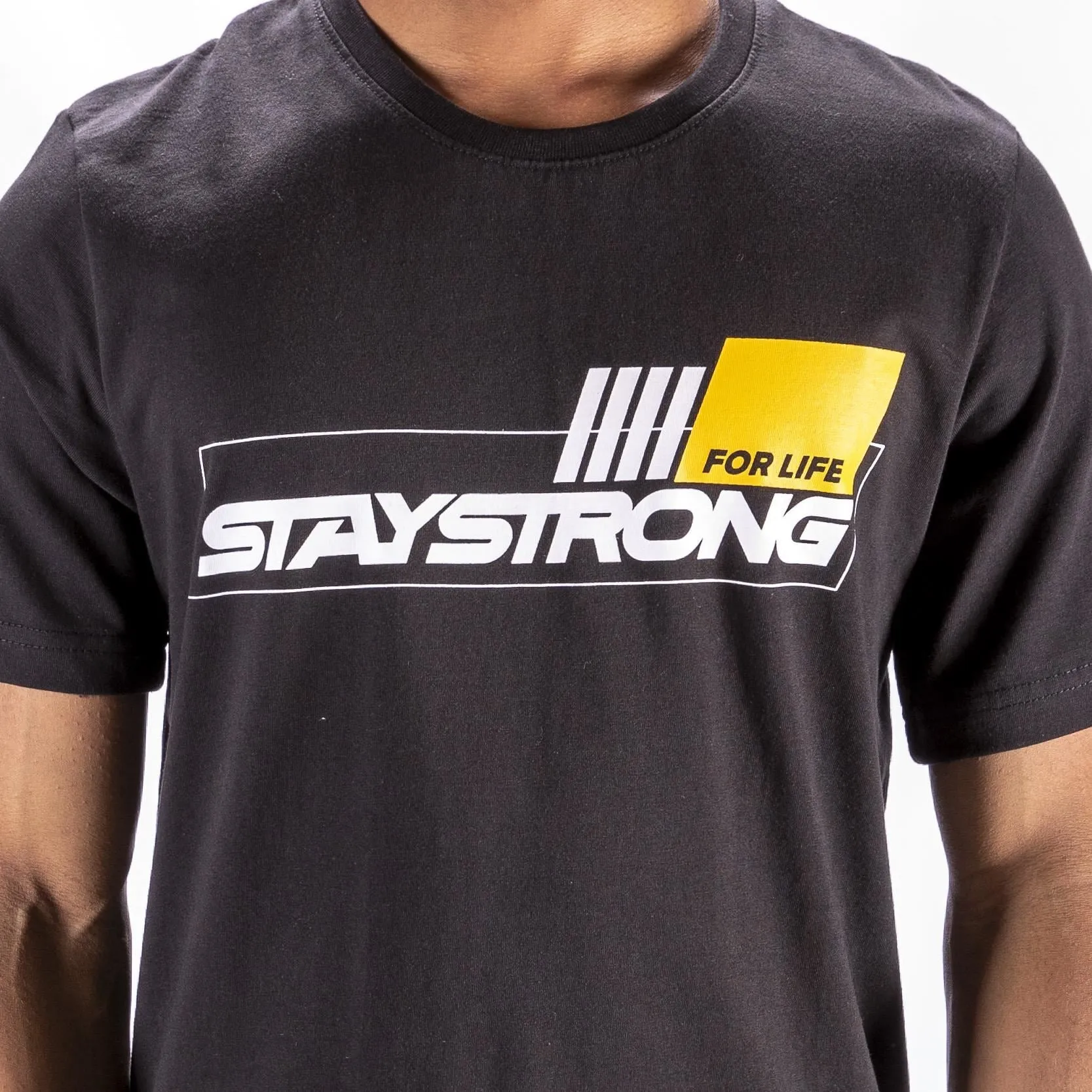 Stay Strong For Life T-Shirt - Black