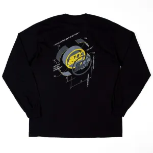 Stay Strong x Jonny Mole Exploded Long Sleeve T-Shirt - Black