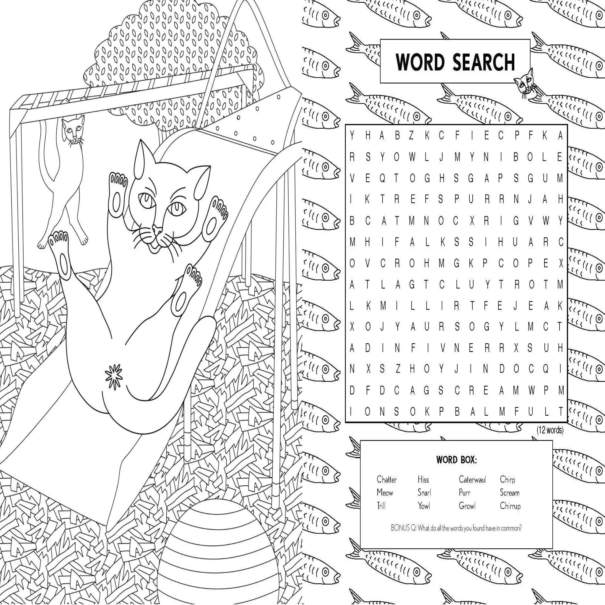 The Cat Butt Coloring & Activity Book