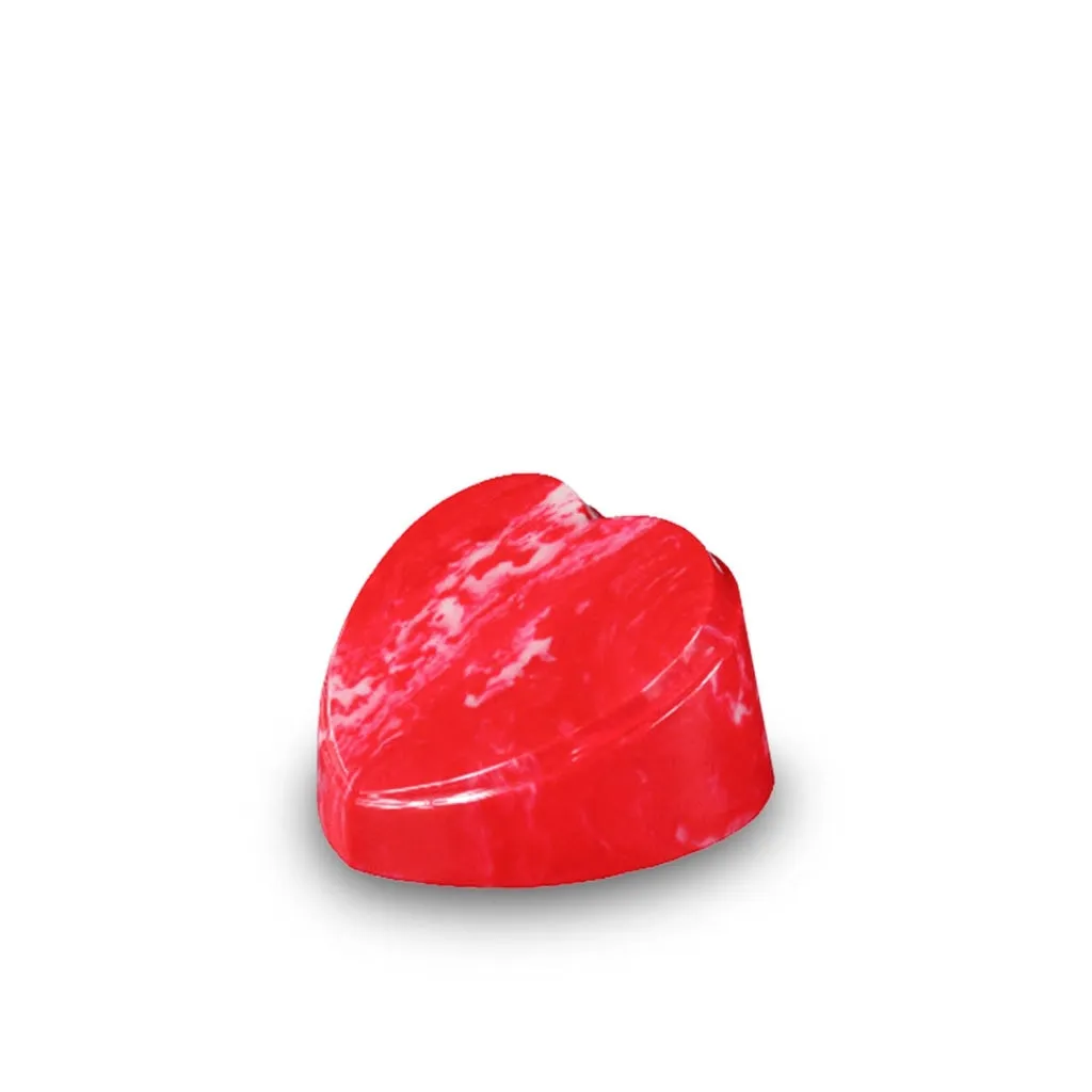The Heart Urn - Cultured Marble - Keepsake 12 cu in