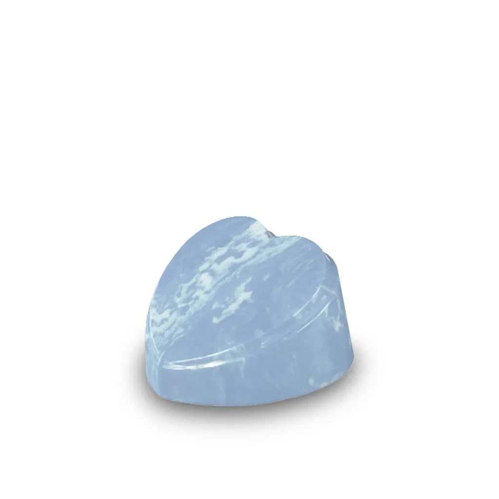 The Heart Urn - Cultured Marble - Keepsake 12 cu in