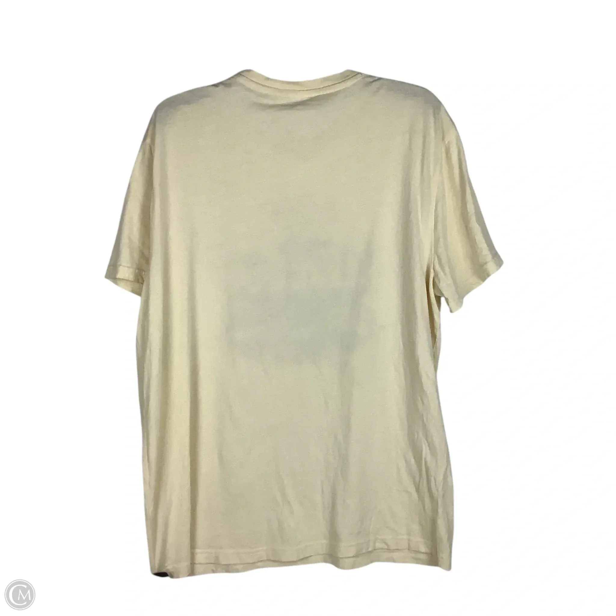 Top Short Sleeve Basic By Lucky Brand In Cream, Size: Xl