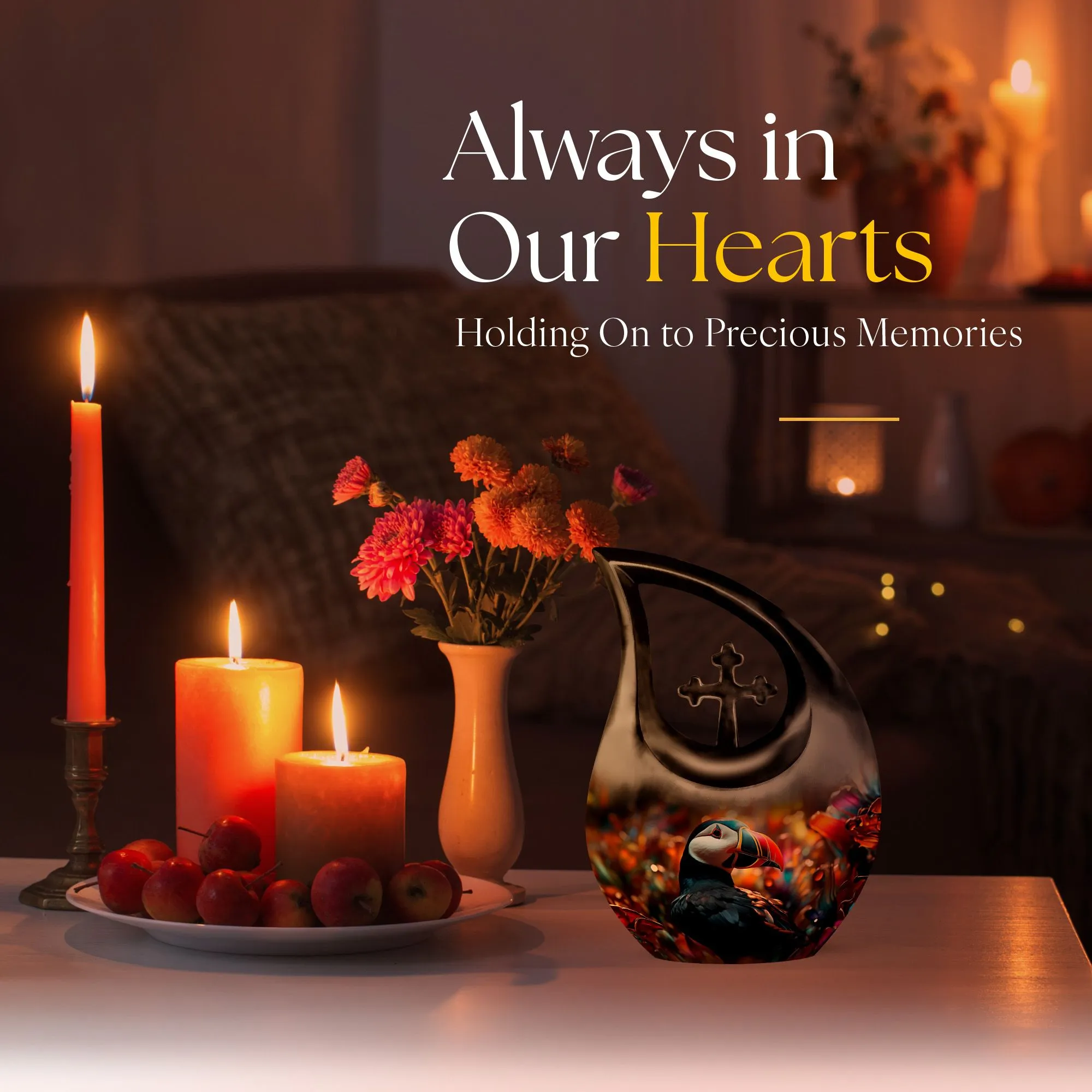 Toucans Eternal Rest: Personalized Cross-Drop Human Ashes Urn