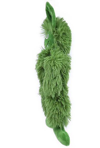 Trick or Treat Fuzzy Green Monster Halloween Dog Toy