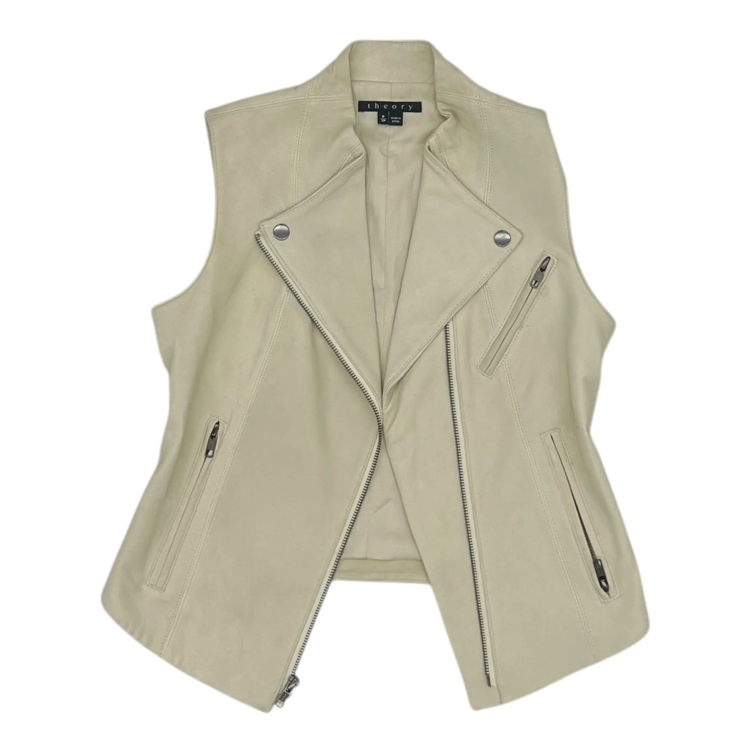 Vest Other By Theory In Cream, Size:Xsp