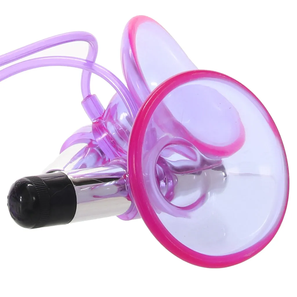 Vibrating Nipple Suckers with Clitoral Pump