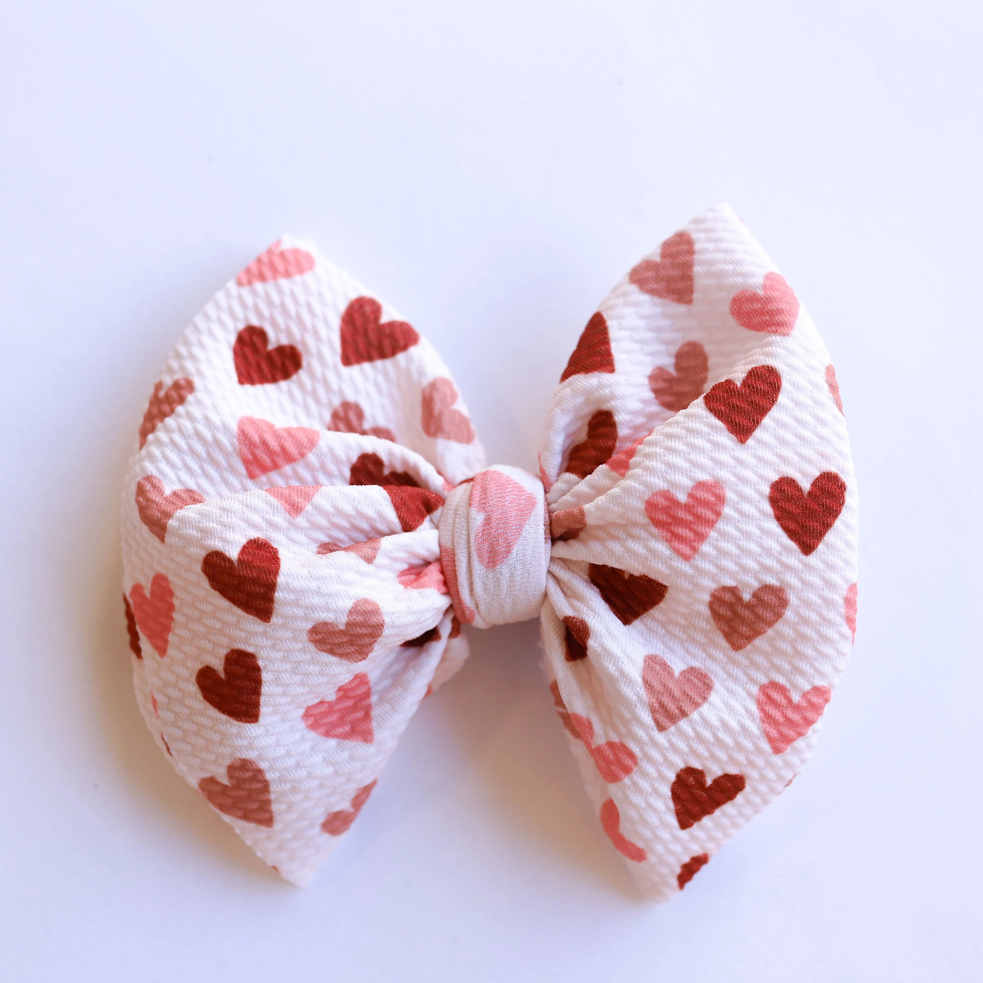 Vintage Hearts Ivory Bow