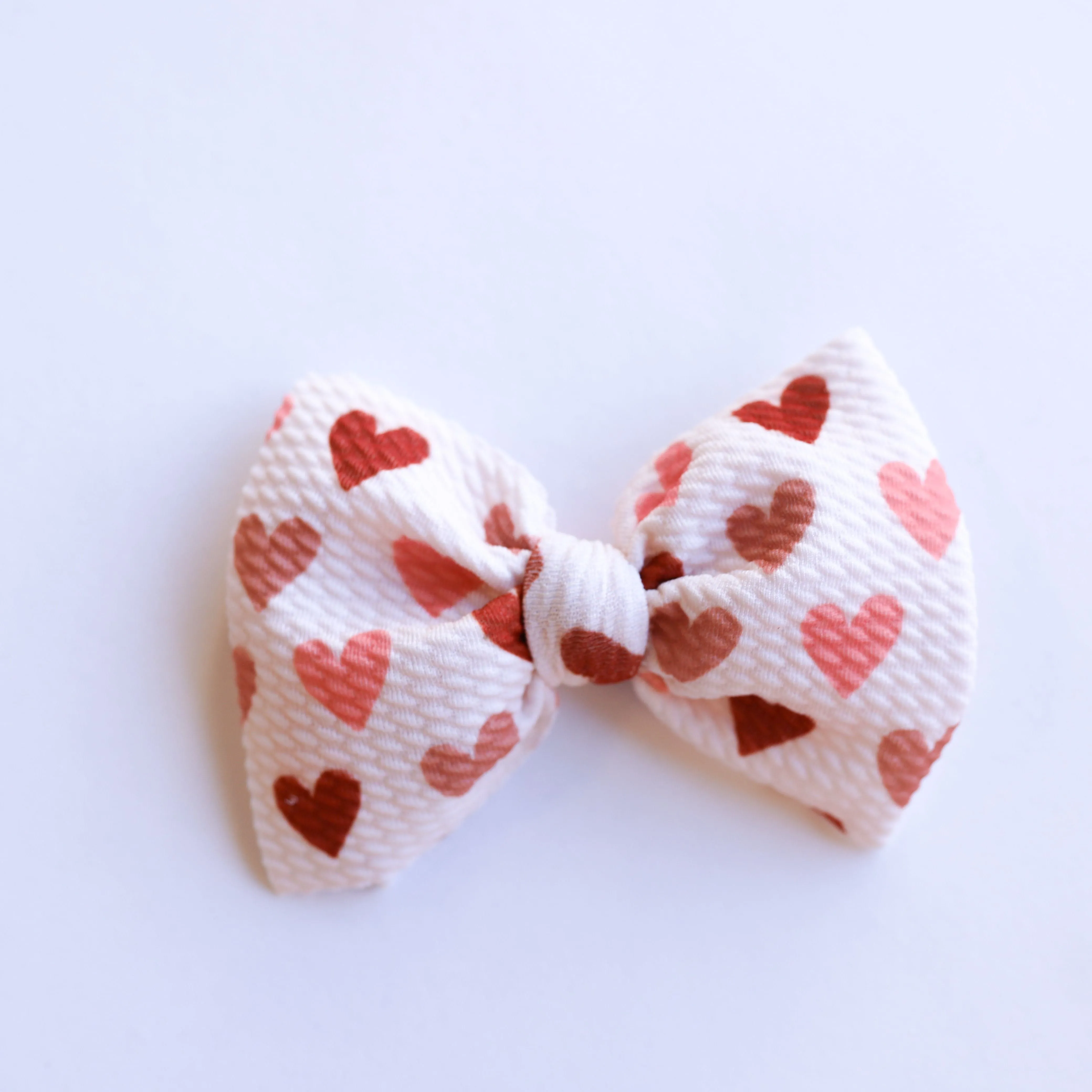 Vintage Hearts Ivory Bow