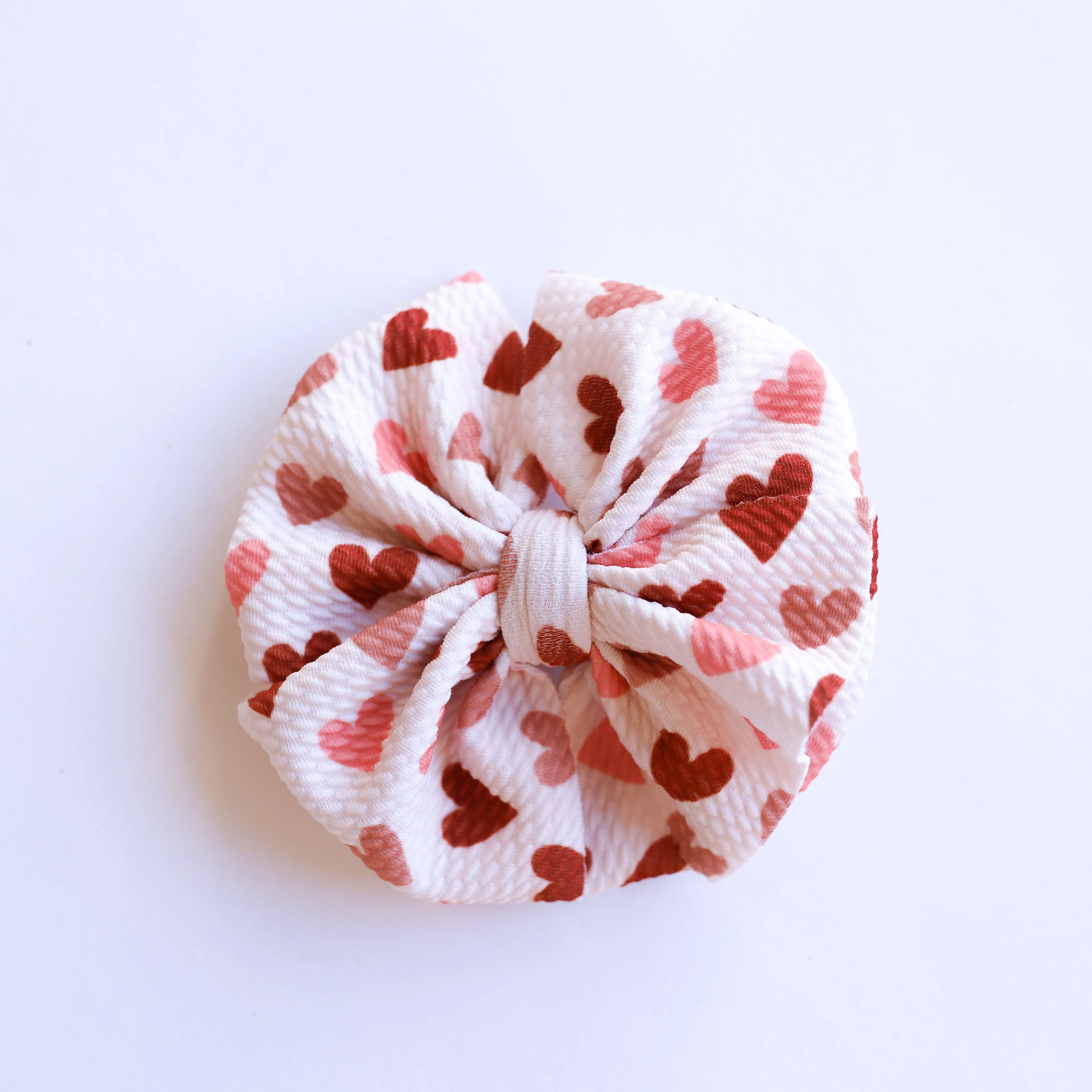 Vintage Hearts Ivory Bow